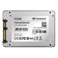 トランセンドジャパン  ５１２ＧＢ　２．５　ＳＳＤ　ＳＡＴＡ３ TS512GSSD230S（直送品）