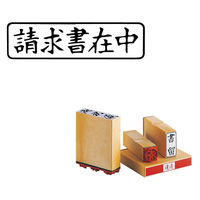 サンビー 柄付ゴム印 Q印 請求書在中 ヨコ ES-Q-58 1セット(1個×2)（直送品）