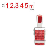 サンビー リピスター 単位用3号6連[ゴシック体]ストッパー付 RS-TN6G3 1個（直送品）