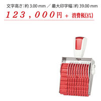 サンビー シルバー回転印 消費税表示用5号10連[明朝体] SRS-10M5 1個（直送品）