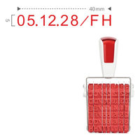 サンビー シルバー回転印製造所固有記号用3号7連[ゴシック] SR-SK3GR 1個（直送品）