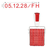 サンビー シルバー回転印製造所固有記号用2号7連[ゴシック] SR-SK2GR 1個（直送品）