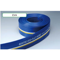 十川産業 EVAエコフラットホース(青) 32×100m ECO-32-100 1本(100m)（直送品）