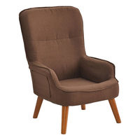 タマリビング ポポララ ハイバックソファ 1人掛 幅620mm ブラウン 1台（直送品）