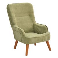 タマリビング ポポララ ハイバックソファ 1人掛 幅620mm ライトグリーン 1台（直送品）