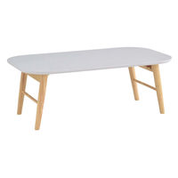 タマリビング スモーキー 折り畳みテーブル 幅900×奥行500×高さ330mm ライトグレー 1台（直送品）