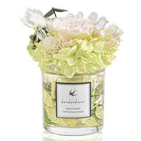 大河商事 透明感あふれるプリザーブドフラワー ホワイトリーフ bon030_wh 1個（直送品）