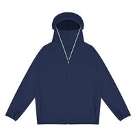 大河商事 UVパーカー M-L フード付き ネイビー solshade802NV_M-L 1着（直送品）