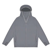 大河商事 UVパーカー L-2L フード付き ストーン solshade802ST_L-2L 1着（直送品）