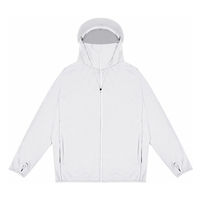 大河商事 UVパーカー M-L フード付き ホワイト solshade802WH_M-L 1着（直送品）