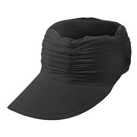 大河商事 冷感UVサンバイザー UPF50+完全遮光 遮熱 ブラック solshade804_bk 1個（直送品）