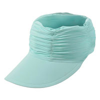 大河商事 冷感UVサンバイザー UPF50+完全遮光 遮熱 ブルー solshade804_bl 1個（直送品）