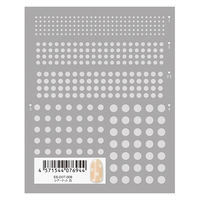 TSUMEKIRA(ツメキラ) ネイルシール 【es】シアードット 白 ES-DOT-008 1セット(3枚)（直送品）