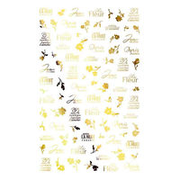 TSUMEKIRA(ツメキラ) ネイルシール (es)Logoslacarteゴールド ジェル用 ES-EFK-023 1セット(3枚)（直送品）