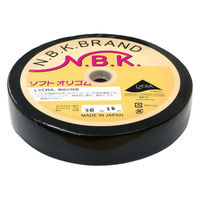 日本紐釦貿易 ソフトオリゴム 幅30mm×15m巻 黒 F10-SFT30-B 1巻15m（直送品）