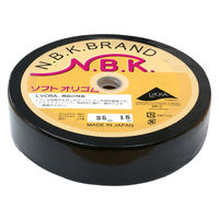 日本紐釦貿易 ソフトオリゴム 幅35mm×15m巻 黒 F10-SFT35-B 1巻15m（直送品）