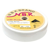 日本紐釦貿易 ソフトオリゴム 幅35mm×15m巻 白 F10-SFT35-W 1巻15m（直送品）