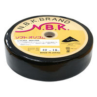 日本紐釦貿易 ソフトオリゴム 幅40mm×15m巻 黒 F10-SFT40-B 1巻15m（直送品）