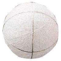 オリムパス製絲 (Olympus Thred) 手まり 地割り済 手まり芯(4等分) 白・JW-4 JW4 1個（直送品）