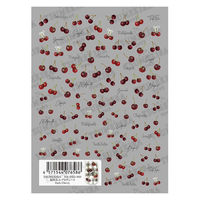 TSUMEKIRA(ツメキラ) ネイルシール 福岡あみプロデュース Dark Cherry NN-FKO-003 1セット(3枚)（直送品）