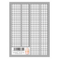 TSUMEKIRA(ツメキラ) ネイルシール ギンガムチェック 白 NN-GGC-001 1セット(3枚)（直送品）