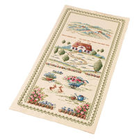 オノエメグミ 刺しゅうキット テーブルセンター 1199・田園の風景 OLY-K1199 1組（直送品）