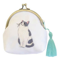 キャットコレクション フランス刺しゅうキット がまぐちポーチ おねだりニャンコ・9067 OLY-K9067 1組（直送品）