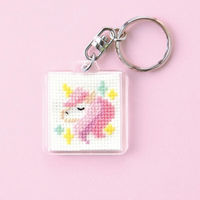 オリムパス製絲 (Olympus Thred) キー・リング刺しゅうキットKS-151ユニコーン OLY-KS151 1セット(2組)（直送品）