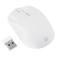 ナカバヤシ 無線静音 軽量ミニマウス 3ボタン BlueLED ホワイト MUS-RKT249W 1個（直送品）