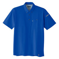 Asahicho(旭蝶繊維) 0023 半袖ニットシャツ ブルー 4Lサイズ 1枚（直送品）