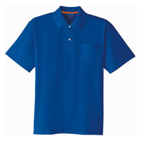 Asahicho(旭蝶繊維) E0014 半袖ポロシャツ ブルー Sサイズ 1枚（直送品）