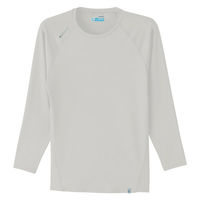 Asahicho(旭蝶繊維) 0044 長袖クールインナー ライトグレー 4Lサイズ 1枚（直送品）