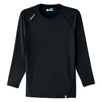 Asahicho(旭蝶繊維) 0044 長袖クールインナー ブラック 5Lサイズ 1枚（直送品）