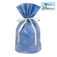 エスパック フロストリボン付ギフトバッグFORYOU M 20枚入 ネイビー FH-MN-AS 1袋(20枚入)（直送品）