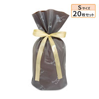 エスパック フロストリボン付ギフトバッグFORYOU S 20枚入 ブラウン FH-SB-AS 1袋(20枚入)（直送品）