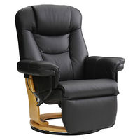 タマリビング ルーブ パーソナルチェア 本革 ブラック 1台（直送品）