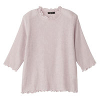 ケアファッション 7分袖テンセル楊柳Tシャツ ピンク LL W0182012233 1着（直送品）