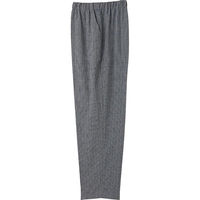 ケアファッション 涼しや格子フリーパンツ ブラック L W019746422 1着（直送品）