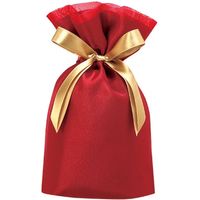 包む 巾着 オーガンジー BAG Sサイズ ワインレッド T-2804-S 1セット(3個)（直送品）