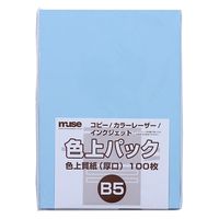 ミューズ 色上パック 色上質紙 厚口 B5 100枚入 空 300771 1セット(1パック(100枚入)×2)（直送品）