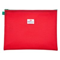 サクラクレパス ノータム ハーフネット ポーチ A4サイズ レッド UNK-43#19 1個（直送品）