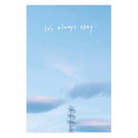 学研ステイフル メッセージブック It's always okay 応援 もなみん 空 封筒付 E10085 1冊（直送品）