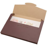 包む 配送用ギフトボックス 薄型 Lサイズ 1個入 ブラウン TB023 1セット(3個)（直送品）