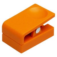 ミツヤ プラスチックマグネットクリップ 小 橙 ME-PMCSK-OR 1セット(1個×5)（直送品）