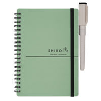 SHIROita シロイタ B6 方眼ノート ホワイトボード&ボードマーカー付き グリーン D09810 1セット(1冊×2)（直送品）
