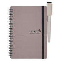 学研ステイフル SHIROita シロイタ B6 方眼ノート ホワイトボード&ボードマーカー付き グレー D09808 1セット(1冊×2)（直送品）