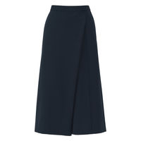 ボンマックス クロップドワイドパンツ ネイビー 21号 AUP6300 AUP6300-8-21G 1本（直送品）