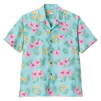 ボンマックス アロハシャツ(ハイビスカス柄) ブルー 3L FB4577U FB4577U-7-3L 1着（直送品）