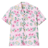 ボンマックス アロハシャツ(ハイビスカス柄) ピンク M FB4577U FB4577U-9-M 1着（直送品）