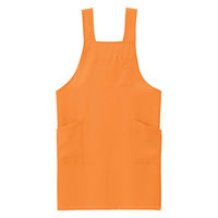 ボンマックス H型胸当てエプロン オレンジ L FK7205 FK7205-13-L 1枚（直送品）
